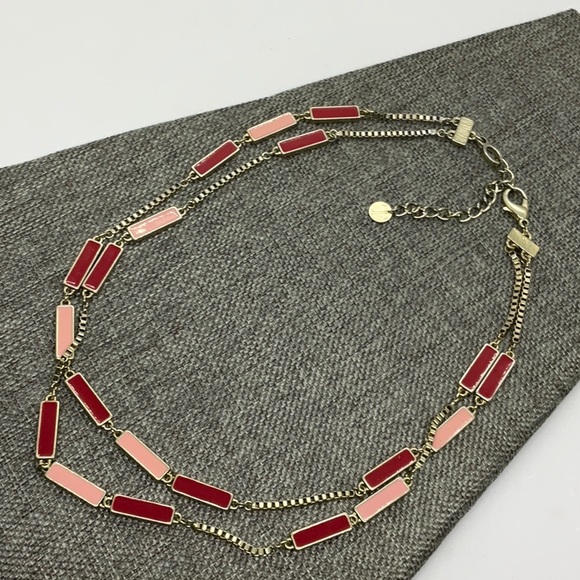 Talbots Enamel Pink Necklace - Picture 1 of 6